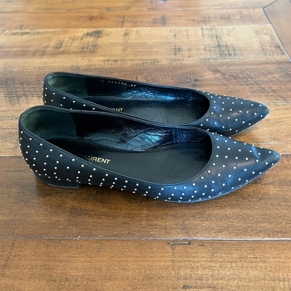 Saint Laurent studded flats